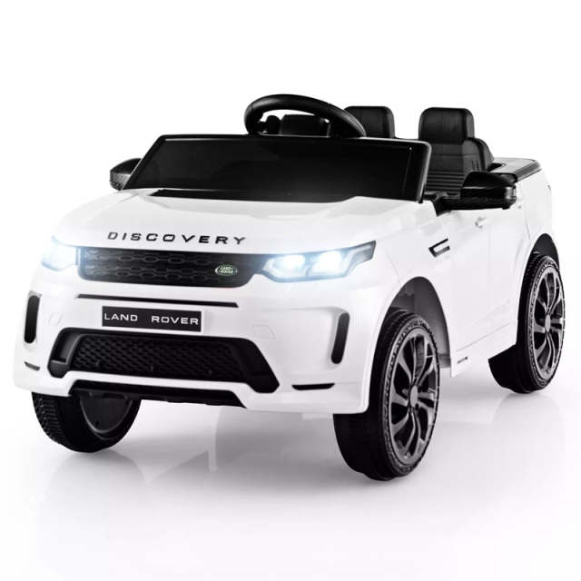 12V Kids Ride On Car, Licensed Land Rover Electric Vehicle with Remote Control, LED Lights, Lockable Doors, Speed Switch Sound & Music