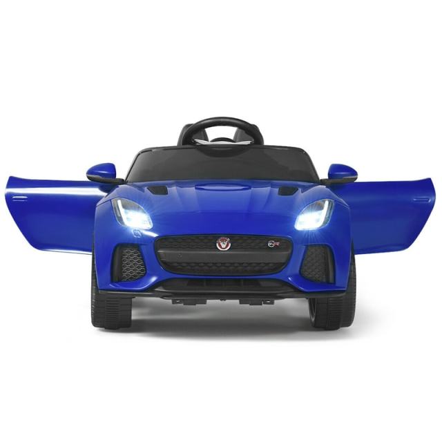 12V Kids Ride-On Car, Licensed Jaguar F-Type SVR Electric Vehicle with Remote Control, Lights, MP3, Motorized Car, Gift for Boys & Girls