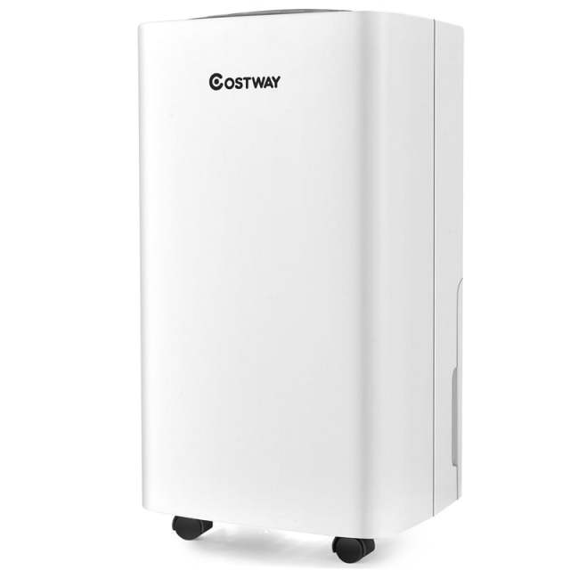 24 Pint Portable Dehumidifier for Home & Basements, 1500 Sq. Ft. Dehumidifier with 4 Wheels, 24H Timer, Auto/Manual Drainage