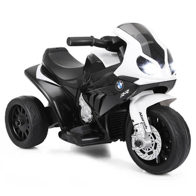 Kids Ride on Motorcycle, Licensed BMW 6V Battery Powered 3-Wheel Motorcycle Car Toy with Lights & Music