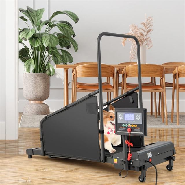 Dog Treadmill for Small/Medium Dogs, 200LBS Capacity Pet Dog Running Machine with Remote Control & LCD Display, Indoor Exercise Equipment for Dogs