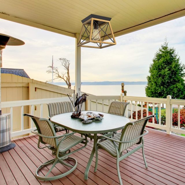 ARLIME Rustic Farmhouse Ceiling Light