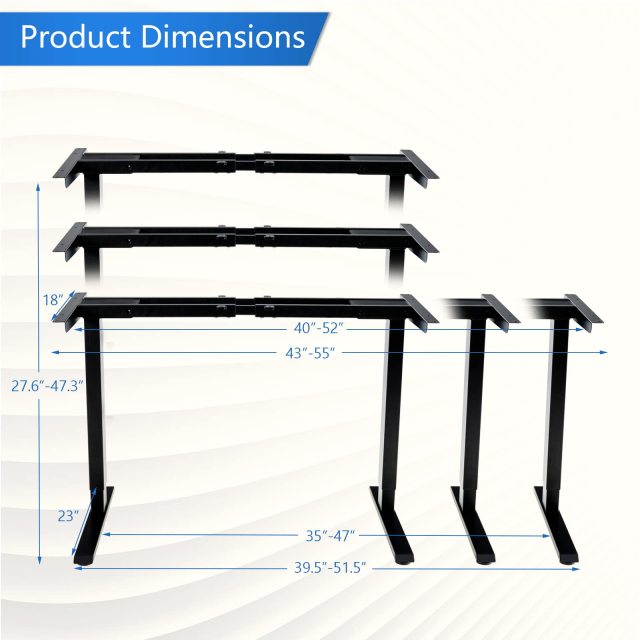 Dual Motor L Shaped Standing Desk with Hook & Cable Tray