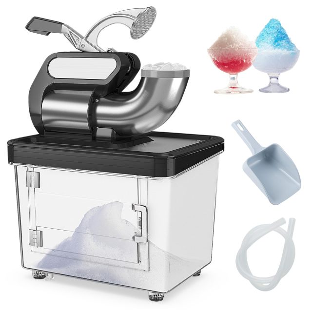 ARLIME Shaved Ice Machine Commercial, 660 LBS/H 300W Electric Ice Crusher