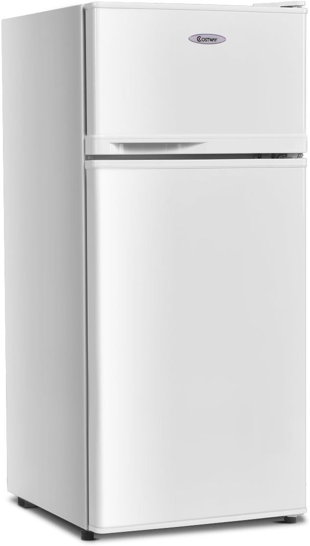 ARLIME Compact Refrigerator, 3.4 Cu. Ft. Classic Fridge with Adjustable Removable Glass Shelves