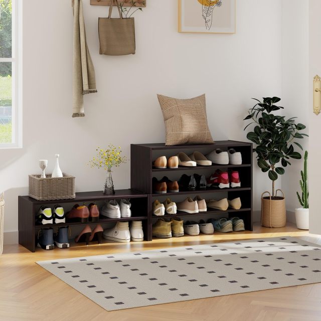 6-Tier Shoe Rack Extra Wide Shoe Shelf Organizer